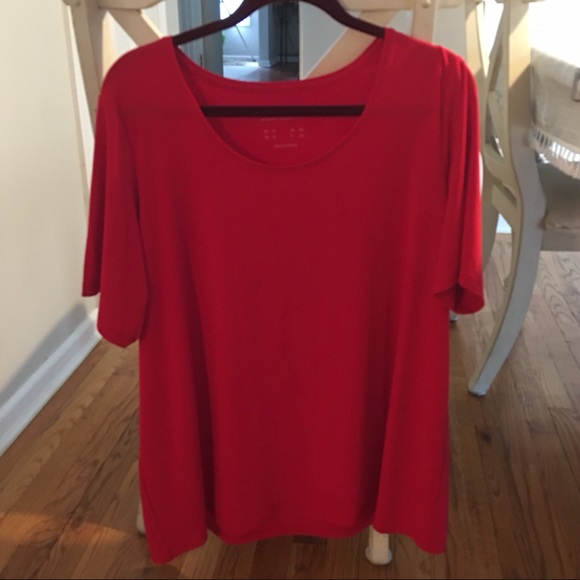 Susan Graver Tops - Susan Graver | Size: 1X | Red